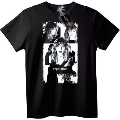 NOONEBRAND Тениска Reputation Taylor Swift - L, Black