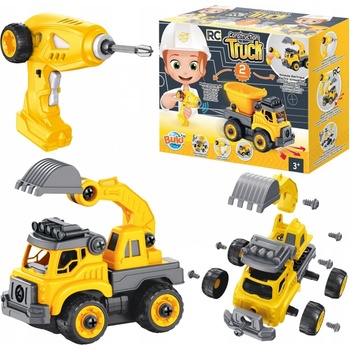 BUKI RC Stavebnice Stavební stroje 2v1