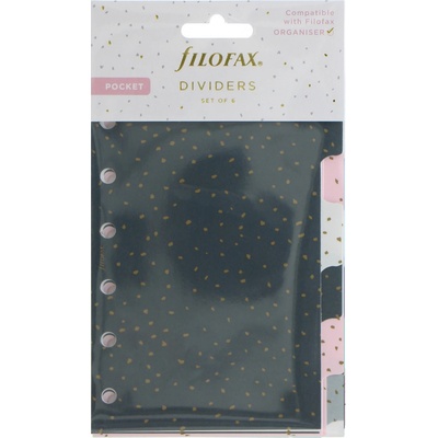 Filofax Rozřazovač Confetti 6 záložek náplň kapesních diářů A7