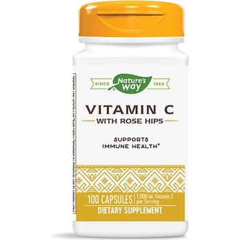 Nature's Way Vitamin С с шипка, 500 mg, 100 капсули, Nature's Way (40310)
