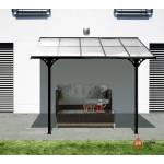  Алуминиев навес за тераса/веранда Westmann, антрацит 313х300см