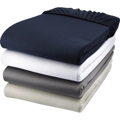 Livarno Home Žerzejové napínací prostěradlo 90-100x200 šedá – Sleviste.cz