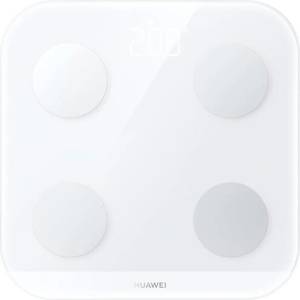 Huawei Смарт кантар HUAWEI Scale 3 Bluetooth Edition - TruFit, анализ на състава на тялото, Bluetooth 5.0 (BLE), бял