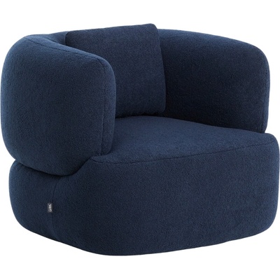 Kave Home Martina Tmavě modré bouclé