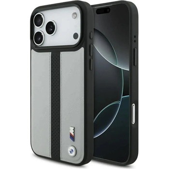 BMW M Perforated Stripe Logo MagSafe Case за iPhone 17 Pro Max - сив (3666339481995)