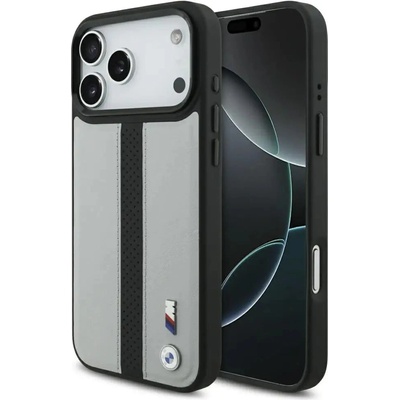 BMW M Perforated Stripe Logo MagSafe Case за iPhone 17 Pro Max - сив (3666339481995)
