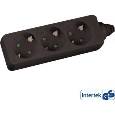 InLine 16435 разклонител 5 м 3 Изход(и) за променлив ток Черен (16435)