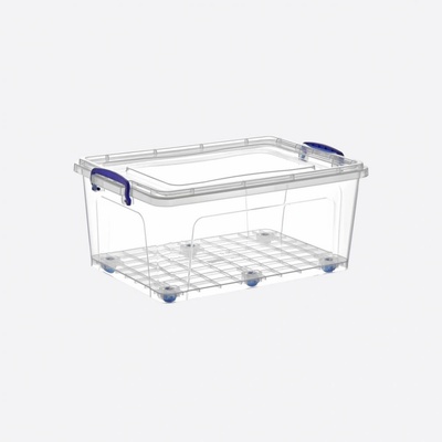 Dunya Úložný box s poklopom a kolieskami 30l