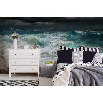 DIMEX ART s. r. o Самозалепваща се флизелинова фототапета бурно море 375 x 250 см