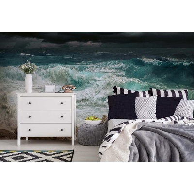 DIMEX ART Самозалепваща се флизелинова фототапета бурно море 375 x 250 см