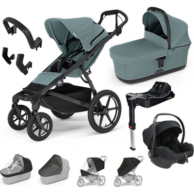 THULE Trojkombinace 10v1 Urban Glide 4-wheel + Bassinet + příslušenství 2024 + Avionaut Cosmo 2.0 + Base Dock 2 Mid Blue – Zbozi.Blesk.cz