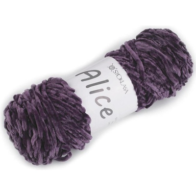 Pletací žinylková příze Alice 100 g Varianta: 7 fialová, Balení: 1 ks 57855/147357/266879