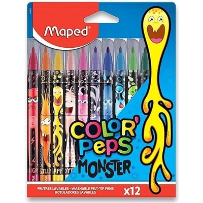 Maped 5400 Dětské fixy Color'Peps Monster 12 ks