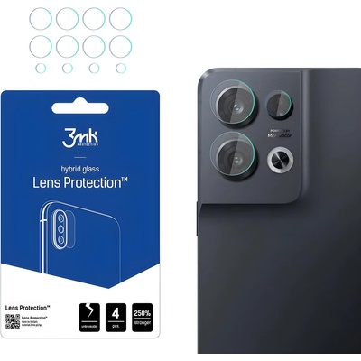 3mk Protection 4x Стъкло за камера 3mk за Oppo Reno 8 Pro - Прозрачен KP20516