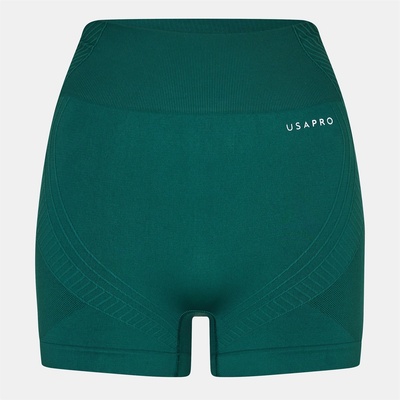 USA Pro Дамски къси панталони USA Pro USAP Seamless 3 Inch Shorts Womens - Forest Green
