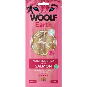 WOOLF Dog Earth NOOHIDE L Sticks с сьомга 85 г