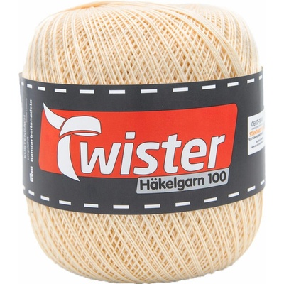 Pletací příze Kurtenbach Twister Häkelgarn 100 Barva: 20 NATUR