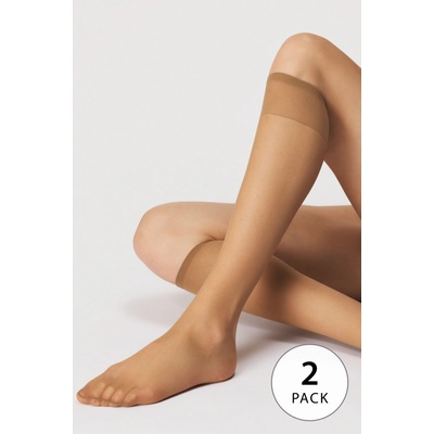 Astratex 2PACK Silonové podkolenky Marea 15 DEN karamelová – Zbozi.Blesk.cz