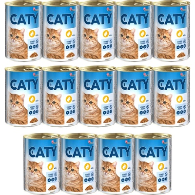 Akinu CATY Hydinové kúsky v omáčke 14 x 415 g