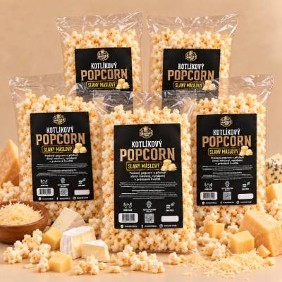 SnackAir Popcorn slaný máslový (párty balík) 5 x 1,7 l