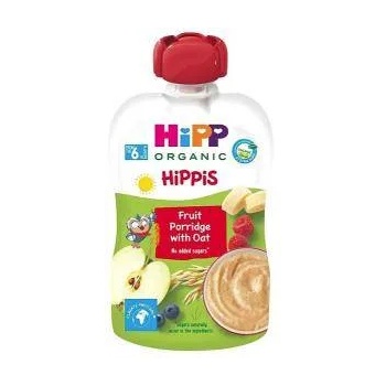 HiPP Био плодова каша HiPP, с овес, 100 гр, за бебета над 6 месеца, 9062300138280