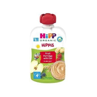 HiPP Био плодова каша HiPP, с овес, 100 гр, за бебета над 6 месеца, 9062300138280