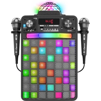 iDance Караоке Bluetooth тонколона с 2 микрофона за деца (PARTY-GROOVE-X2)