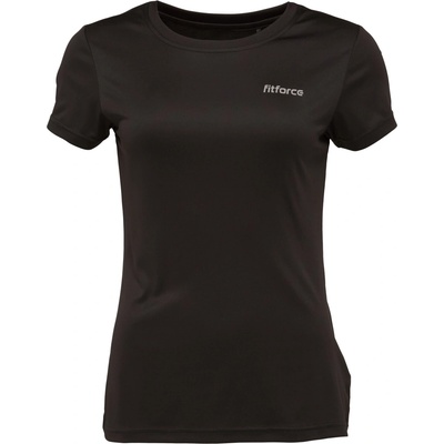 Fitforce Dámske fitness tričko RISA čierna strieborná