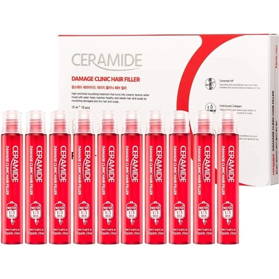 Farm Stay Ceramide Ампули за коса Damage Clinic Hair Filler, 10 x 13 ml