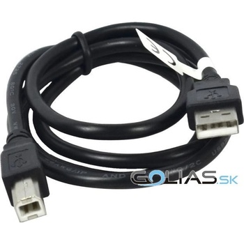 Vakoss TC-U1283K USB 2.0 A-B M/M, 1m, černý