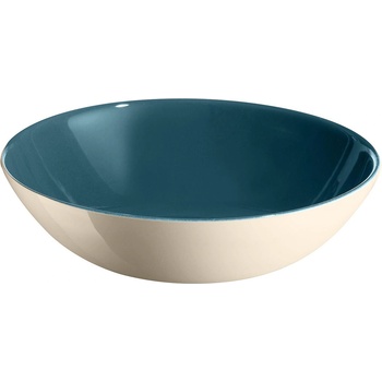 Emile henry (Франция) Керамична купа за салата emile henry salad bowl - Ø22.5 см - цвят синьо-зелен и екрю (eh 3322-b9)