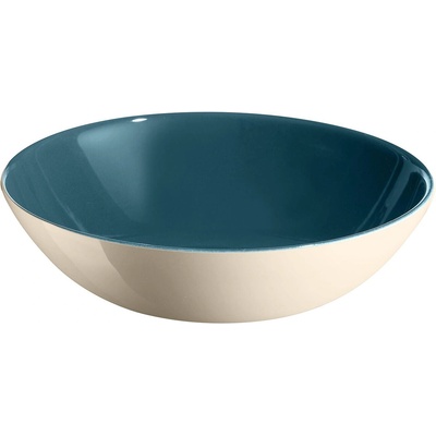 Emile henry (Франция) Керамична купа за салата emile henry salad bowl - Ø22.5 см - цвят синьо-зелен и екрю (eh 3322-b9)
