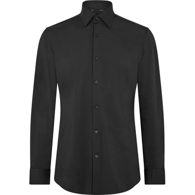 HUGO BOSS Риза с дълъг ръкав Boss Men's P Hank Kent Long Sleeve Oxford Shirt - Black
