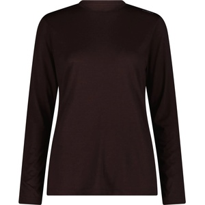CMP Дамски вълнен пуловер CMP Women's T-Shirt 36N1926 Merino longsleeve - Black Berry - размер 46 (EU) (105-7528-0317)