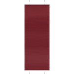 vidaXL Плисирана щора, бордо червена, 75x200 см, ширина на плата 74, 4 см, полиестер (4015257)