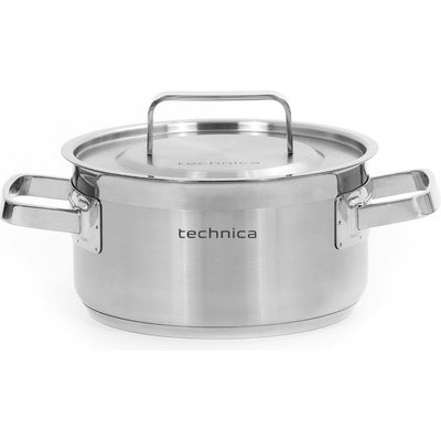 TECHNICA Nízky hrniec z nehrdzavejúcej ocele s pokrievkou 3,3 l s priemerom 200 mm Platinum Line