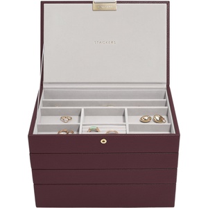 Stackers Classic Stackers Кутия за бижута четворна, бордо (76862)