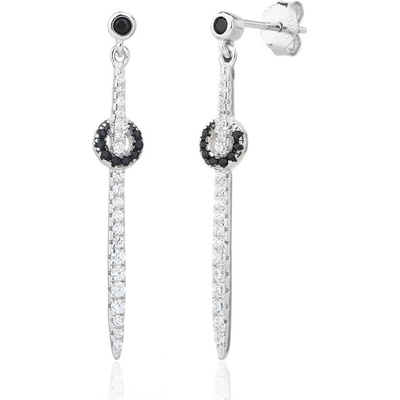 Bealio 13776 stříbrné náušnice DLOUHÉ ELEGANTNÍ 03-13776-3891