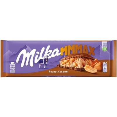 Milka Peanut Caramel mliečna čokoláda z alpského mlieka s arašidovou náplňou a karamelom 276 g