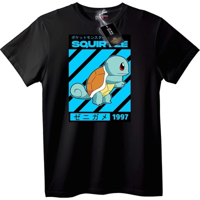 NOONEBRAND Тениска Squirtle от Pokémon 1997 - 7XL, Black