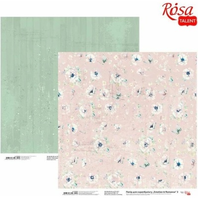 Rosa Papiere na scrapbooking 30.48 x 30.48 cm Emotion and Romance - No. 3