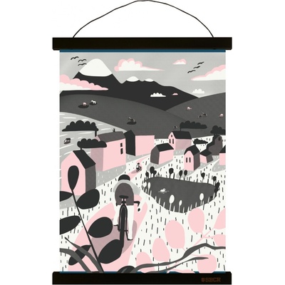 Art print - Hledej nové cesty - 50 x 70 černá lišta