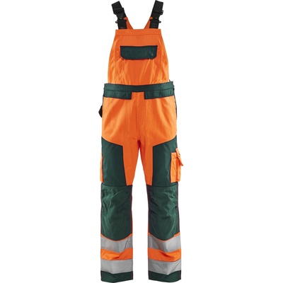 Blåkläder AB 2660 nohavice s laclem oranžová/zelená