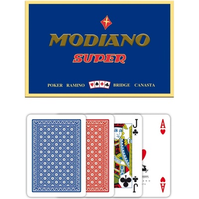 Modiano Poker Ramino Super Fiori 4 Jumbo Index Profi plastové – Zboží Dáma