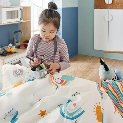 S.Oliver povlečení Unicorn modré 100 x 135 cm 40 x 60 cm