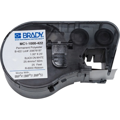 Brady MC1-1000-422 / 131595, етикети, 25.40 mm x 7.62 m (MC1-1000-422)
