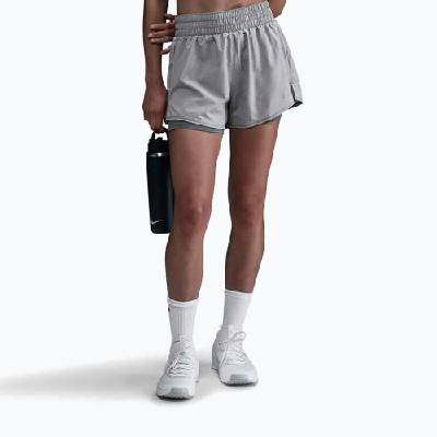Дамски шорти Nike One Dri-Fit с висока талия 3 2In1 smoke grey/heather