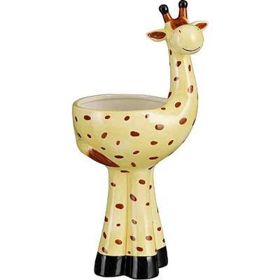 Mica КАШПА КЕРАМИЧНА ЖИРАФ l19.5хw14хh37.5см ЖЪЛТ (1157767)