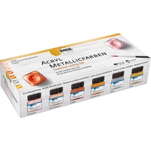 Kreul Metallic Glamour Living Комплект акрилни бои 6 x 20 ml (77601)
