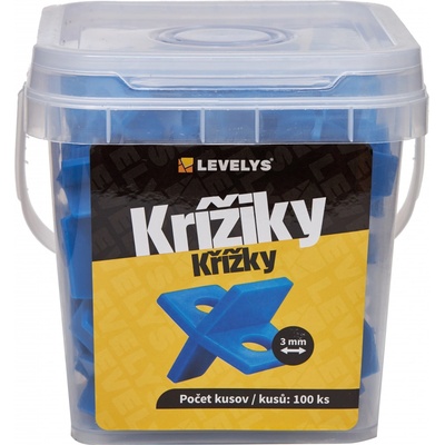 LEVELYS Krížiky na obklad a dlažbu 3mm 100ks/bal.